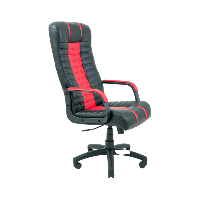 Крісло офісне RONDI (Атлант PL Combo) пластикове, екошкіра, підлокітники